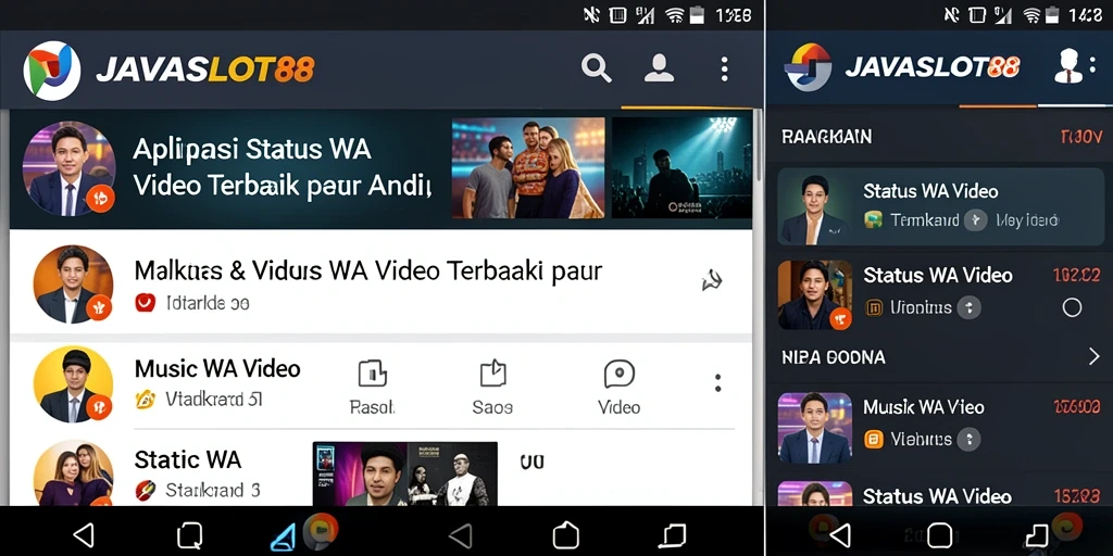 Antarmuka sederhana dengan berbagai pilihan video menarik.