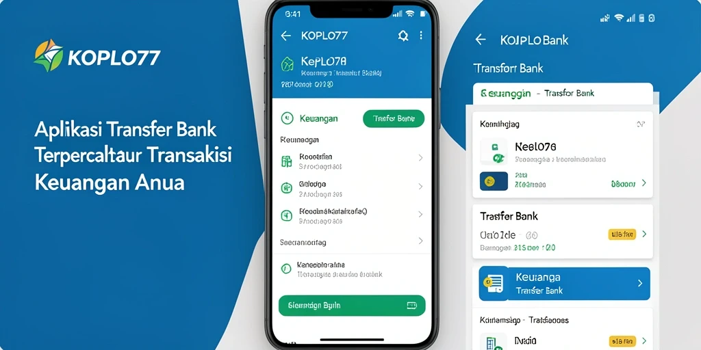 Antarmuka aplikasi KOPLO77 untuk transfer bank yang user-friendly.