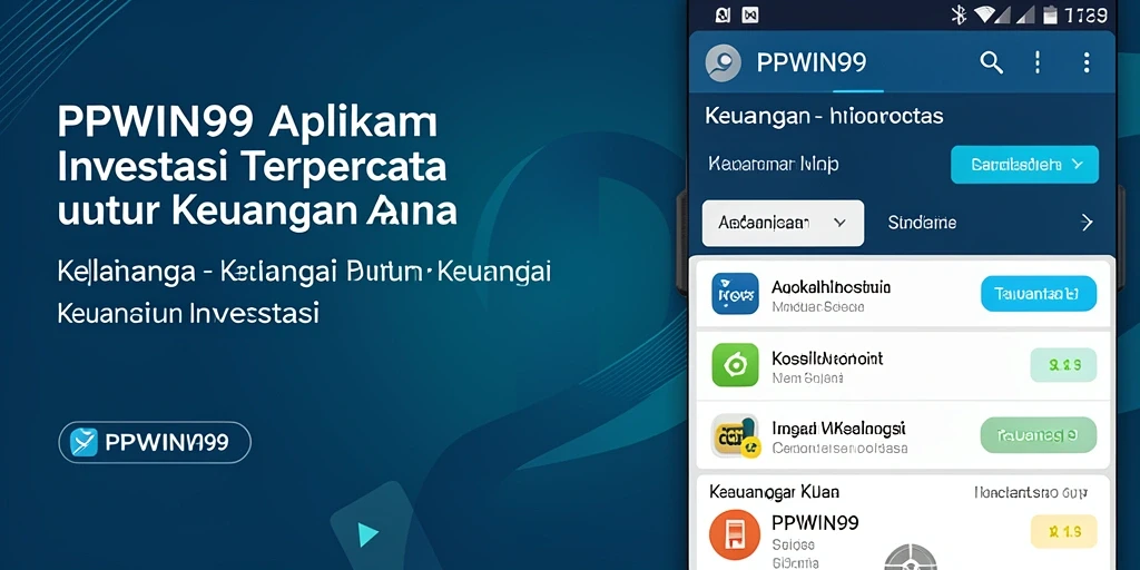 Antarmuka pengguna PPWIN99 yang modern dan informatif untuk investasi.