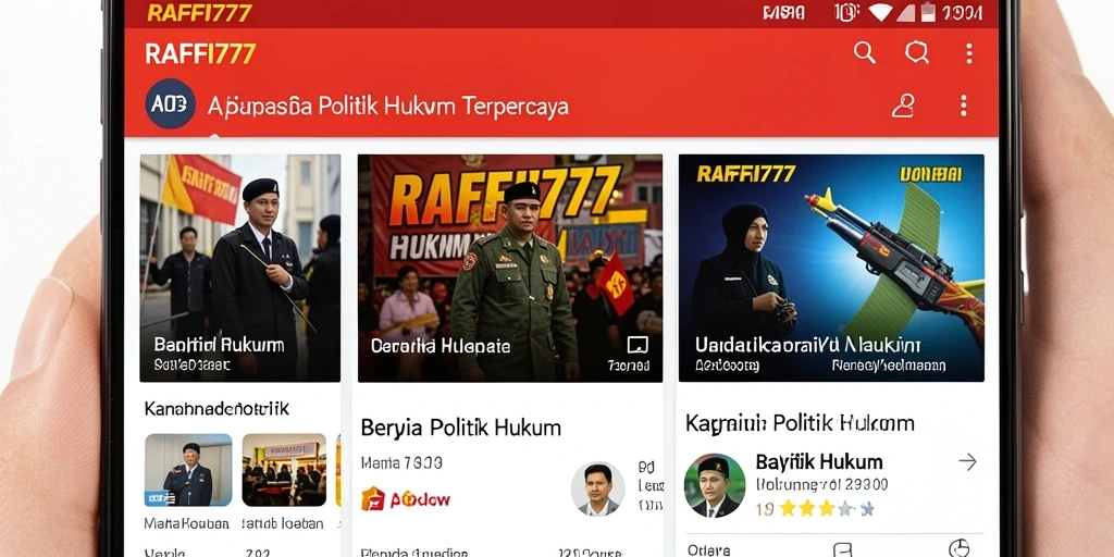 Antarmuka RAFFI777 menampilkan berita politik hukum terupdate dan analisis mendalam.
