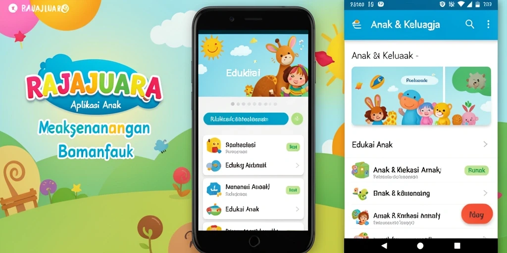 Antarmuka RAJAJUARA yang menarik untuk belajar sambil bermain.