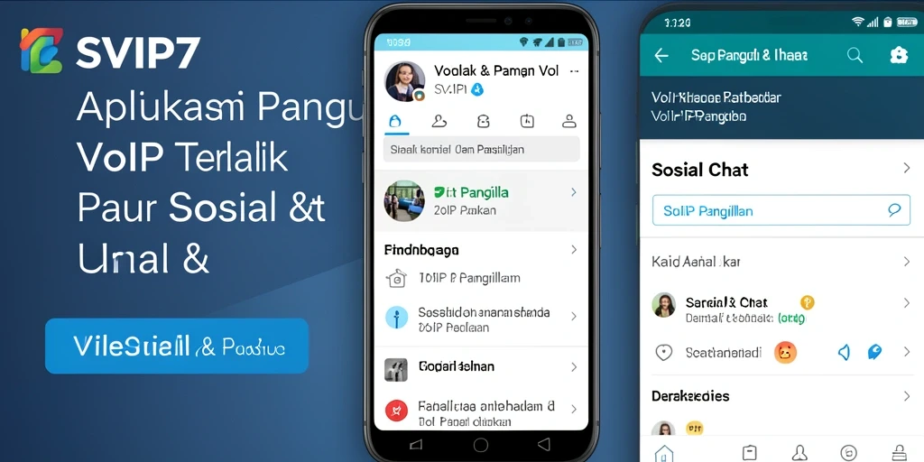 Antarmuka SVIP7 yang modern dan mudah digunakan untuk VoIP Panggilan.