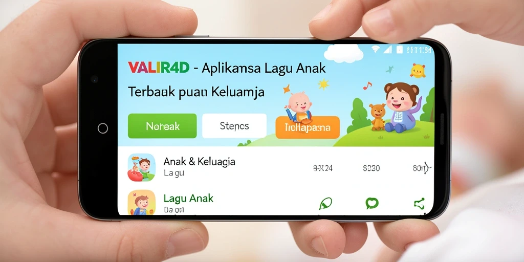 Antarmuka VALIR4D yang ceria dan interaktif untuk anak-anak.